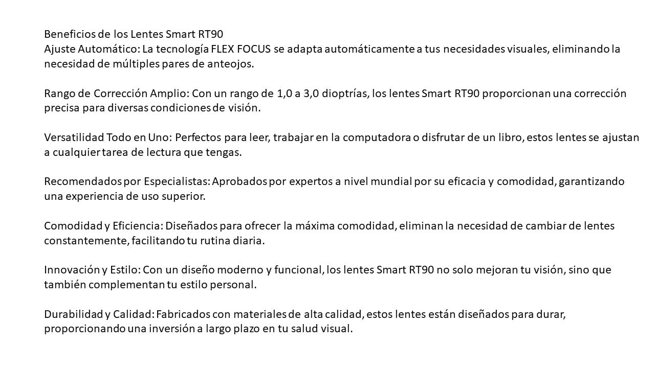 PACK 3 LENTES SMART RT90